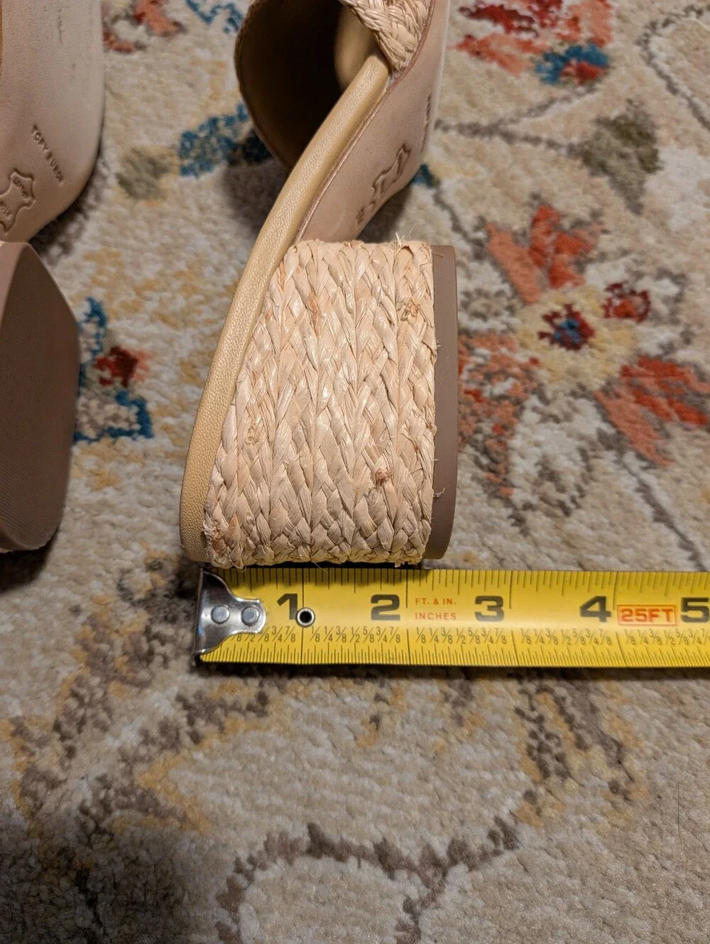 Tory Burch Everly Raffia Block Sandal